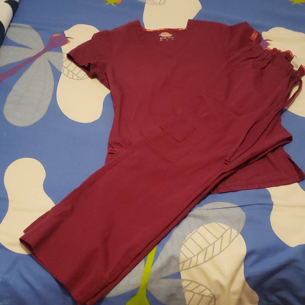 Dickies scrubs set BURGUNDY